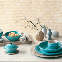Кокотница , керамика, 10 см, синий, серия Caribbean, LE CREUSET, Франция_00807430059554472095.jpg