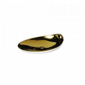 Тарелка десертная, 14 х 11 см, фарфор, золотистый, серия Jomon, COOKPLAY, Испания, COOKPLAY (Испания)