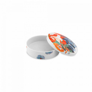 Шкатулка с крышкой, 10 см, фарфор, декор, серия Duality, VISTA ALEGRE, Португалия, Шкатулки