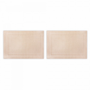 Набор из 2-х подстановочных прямоугольных салфеток, 33 х 48 см, пвх, шампань, серия Art Frame, WO HOME, Германия, Салфетки подстановочные