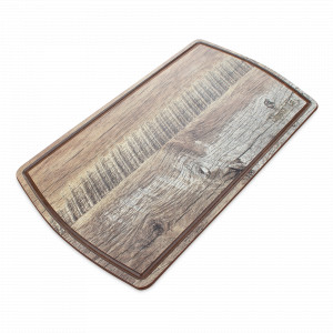 Доска композитная с желобом для сервировки, 37х21см, дуб мореный, серия Fashion, ComposeEat, Россия, Сервировочные доски