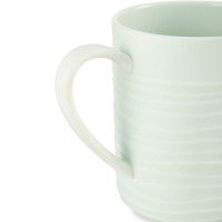 Кружка , 380 мл, фарфор, мятный, рельеф, серия Волна, DECOR DE TABLE, Россия_00818940064068183895.jpg