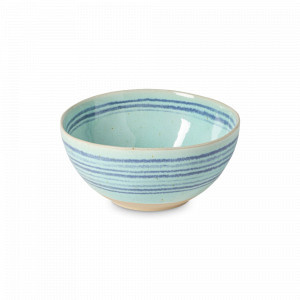 Салатник порционный, 15.8 см, керамика, белый, голубой, серия Nantucker, COSTA NOVA, Португалия, Салатники из керамики