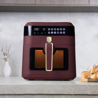 Аэрогриль электрический, 6.3 л, пластик, матовый бордо, серия Leonardo, BERLINGER HAUS, Венгрия_00820860058810847371.jpg