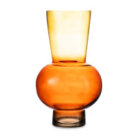 Ваза Триобль, 30,5 см, стекло, красно-коричневый, Rasteli, Бельгия