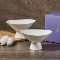 Набор из 2-х креманок, 230 мл, костяной фарфор, белый, серия Плиссе, DECOR DE TABLE, Россия_00818670058169044327.jpg