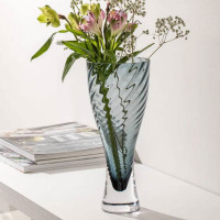 Ваза Дельфин, 25 см, стекло, синий, KROSNO, Польша_00814920046021806984.jpg