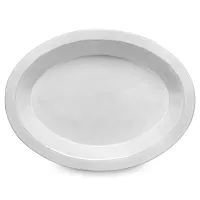 Блюдо овальное White, 40.3 х 30 см, керамика, белый, серия Plano, COSTA NOVA, Португалия, 