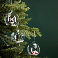 Набор из 3-х ёлочных украшений Bubble Dream, 9 см, стекло, серия New Year Essential, TKANO, Россия_00817550045342203715.jpg