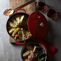 Сотейник с крышкой, 28 см, чугун, вишневый, серия La Cocotte, STAUB, Франция_00795630065603023775.jpg