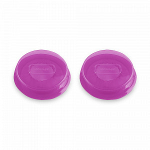Набор из 2-х силиконовых крышек Capflex M, диаметр: 5,5 см, материал: силикон, цвет:фиолетовый, SILIKOMART, Италия, SILIKOMART (Италия)