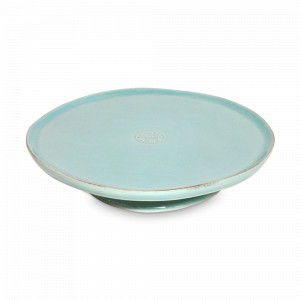 Блюдо для торта Turquoise, 26 см, керамика, голубой, серия Nova, COSTA NOVA, Португалия, Блюда для торта, десерта