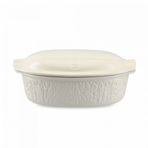 Форма для выпечки хлеба Parrot, 4 л, 38 х 25 см, керамика, бежевый, серия Birds of Paradise, LIBERTY JONES, Россия, Посуда из керамики