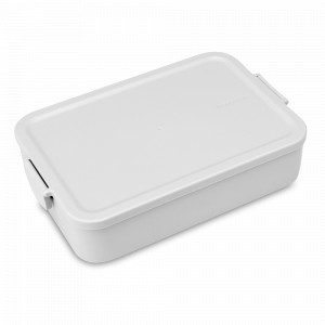 Ланч-бокс Bento большой, 25.5 х 16.7 см, пластик, светло-серый, серия Make &amp; Take, BRABANTIA, Бельгия, Ланч-боксы