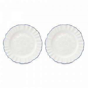 Набор из 2-х обеденных тарелок, 26 см, фарфор, белый, синий, серия Santorini, LIBERTY JONES, Россия, LIBERTY JONES (Россия)