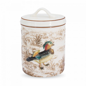 Банка для сыпучих продуктов Охота, 500 мл, керамика, бежевый, декор, серия Imari, ANNA LAFARG, Китай, Банки для продуктов