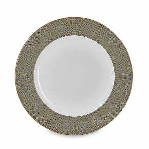 Тарелка суповая, 22 см, фарфор, белый, золотой, серия Soren Gold, WALLENDORFER, Германия, Тарелки суповые