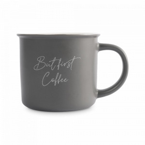 Кружка , 400 мл, керамика, серый, серия Retro, ANNA LAFARG, Китай, Большие кружки