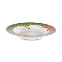 Тарелка суповая «Palais Royal Рождественская звезда», 23 см, фарфор, декор, LAMART, Италия_00813230060069847573.jpg