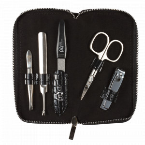 Набор маникюрный в футляре, 5 предметов, GD, Германия, Мужской маникюрный набор