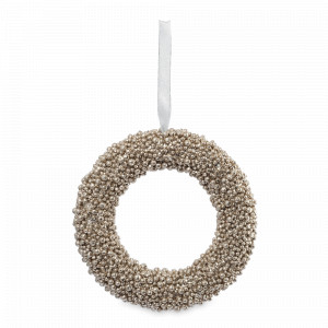 Декор - венок «Celebration», 25 см, пластик, шампань, серия New Year, ANNA LAFARG, Китай, Скидка до -20% на бренд ANNA LAFARG