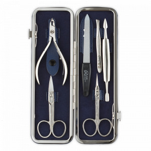 Набор маникюрный в футляре, 6 предметов, GD, Германия, Мужской маникюрный набор