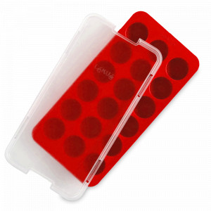 Форма для льда «Полусферы», 23 х 11.8 см, каучук, полипропилен, красный, серия Ice, LEKUE, Испания, Ice LEKUE