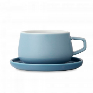 Пара чайная Ella, 250 мл, фарфор, голубой, серия Classic, VIVA Scandinavia, Дания, Чайные пары 250 мл