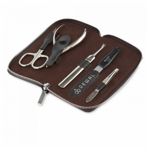 Набор маникюрный в футляре, 5 предметов, DEWAL, Германия, Мужской маникюрный набор