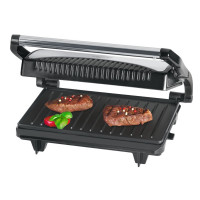 Гриль, 27 х 23 х 9,5 см, пластик, нержавеющая сталь, черный, серебристый, CLATRONIC, Германия_00812400041113575181.jpg