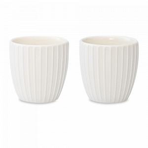 Набор из 2-х подставок для яиц Dual Glazing, фарфор, белый, серия Soft Ripples, LIBERTY JONES, Россия, Soft Ripples LIBERTY JONES