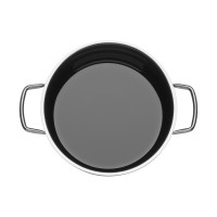 Кастрюля низкая с крышкой, 20 см, 2.4 л, сталь, бордовый, серия Fusiontec Mineral, WMF, Германия_00817340051820099357.jpg