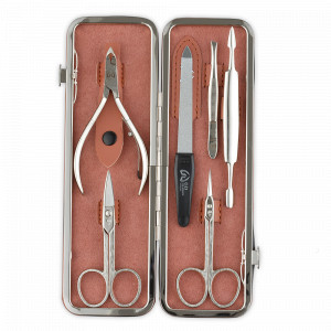 Набор маникюрный в футляре, 6 предметов, GD, Германия, Домашний маникюрный набор