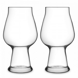 Набор из 2-х бокалов для пива STOUT, 600 мл, бессвинцовый хрусталь, серия Birrateque-GP, LUIGI BORMIOLI, Италия, Набор пивных кружек