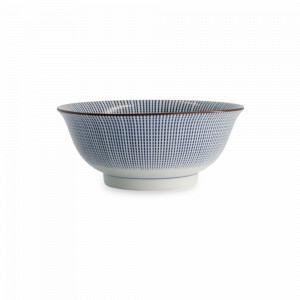 Салатник Tayo Bowl, 18.5 см, 1 л, фарфор, белый, декор, серия Sendan Tokusa, TOKYO DESIGN, Нидерланды, Салатники, чаши сервировочные