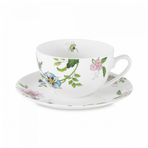 Пара чайная Provence, 250 мл, костяной фарфор, белый, серия Emily, ANNA LAFARG, Китай, Китайский фарфор