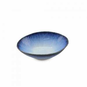 Салатник порционный, 15 см, керамика, белый, синий, серия Sardinhas, COSTA NOVA, Португалия, Салатники из керамики