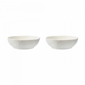 Набор из 2-х суповых тарелок, 750 мл, 18 см, фарфор, белый, серия White Cliffs, LIBERTY JONES, Россия, Тарелки суповые белые