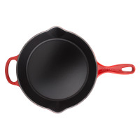 Чугунная эмалированная сковорода глубокая с толстым дном, 26 см, красный, LE CREUSET, Франция_00797800045807492465.jpg