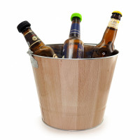 Ведро для льда, оцинкованное железо, коричневый, PULLTEX, Испания_00809030061128434758.jpg