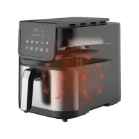 Аэрофритюрница , 5 л, нержавеющая сталь, пластик, черный, ROMMELSBACHER, Германия_00817860051561218092.jpg