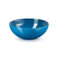 Салатник , 2,2 л, 24 см, керамика, синий, серия Marseille, LE CREUSET, Франция