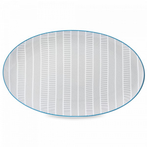 Блюдо сервировочное овальное, 34 х 20 см, фарфор, декор, серия Orquestra, VISTA ALEGRE, Португалия, Orquestra VISTA ALEGRE