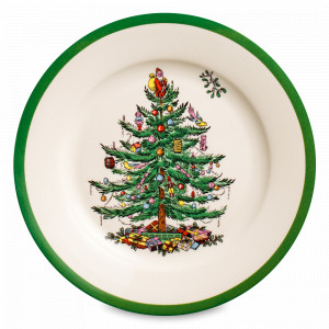 Тарелка закусочная «Эксклюзив», 20 см, фаянс, декор, серия Рождественская ель, SPODE, Великобритания, SPODE (Великобритания)