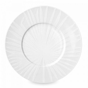 Тарелка обеденная, 27 см, костяной фарфор, белый, серия White Nature, TAITU, Италия, Плоские тарелки белые