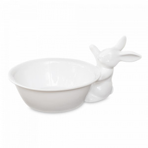 Салатник «Кролик», 16 см, фарфор, белый, серия Воришки, CLAYSTREET, Россия, CLAYSTREET (Россия)