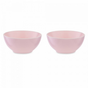 Набор порционных салатников, 2 предмета, 470 мл, керамика, розовый, серия Simplicity, LIBERTY JONES, Россия, Наборы тарелок для кухни