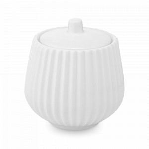 Сахарница , 240 мл, фарфор, белый, серия Edge, TKANO, Россия, Сахарницы