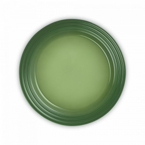 Тарелка десертная, 22 см, каменная керамика, зеленый, серия Bamboo Green, LE CREUSET, Франция, Тарелки круглые