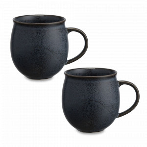 Набор кружек, 2 предмета, 400 мл, фарфор, черный, серия Cosmic Kitchen, LIBERTY JONES, Россия, Российский фарфор